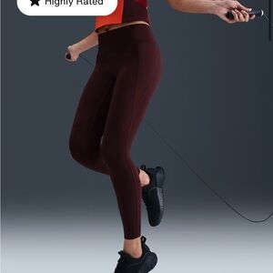 Nike Universa Burgundy Leggings